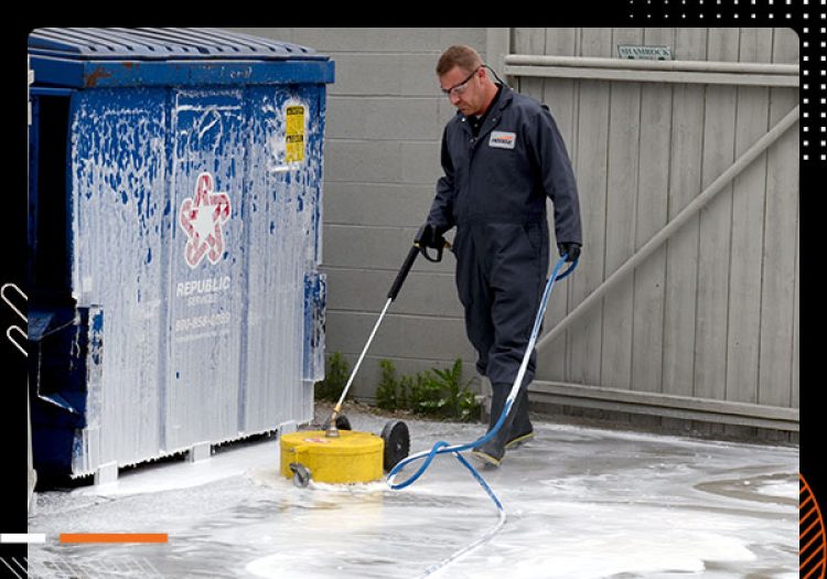 HOODZ Commercial Dumpster Pad Cleaning Service