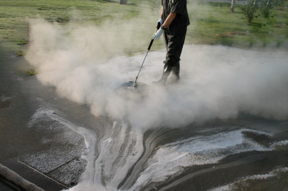 commercial concrete cleaning