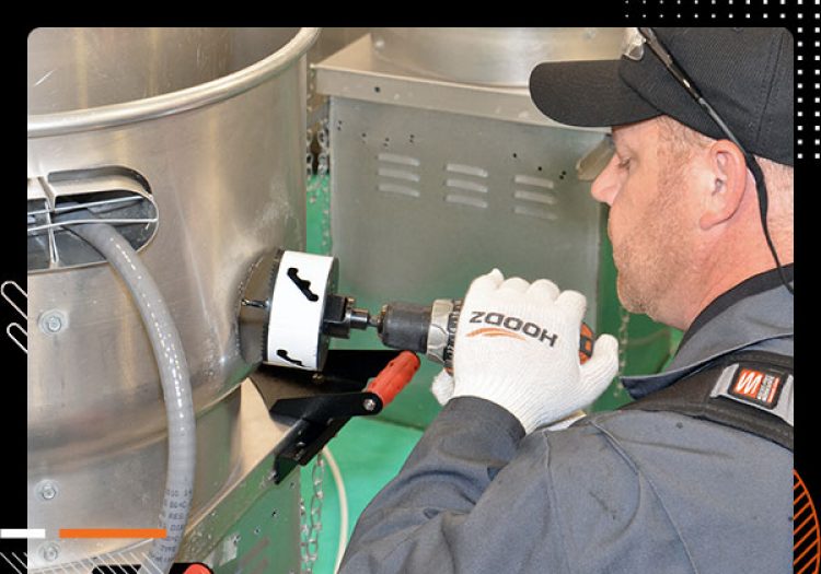 HOODZ Commercial Kitchen Exhaust Fan Access Panel Installation