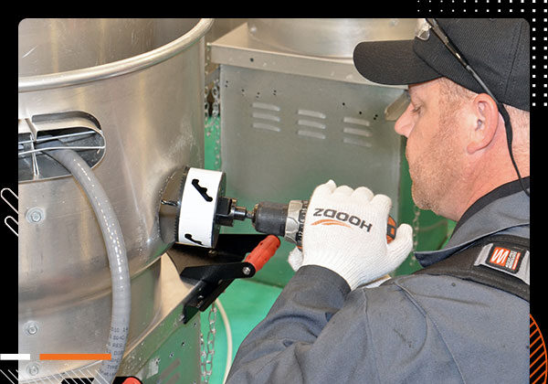 HOODZ Commercial Kitchen Exhaust Fan Access Panel Installation