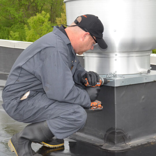 Exhaust fan hinge replacement